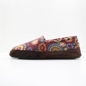 Acorn Multicolor Fleece Lightweight Moccasin Slippers - Women's 9.5